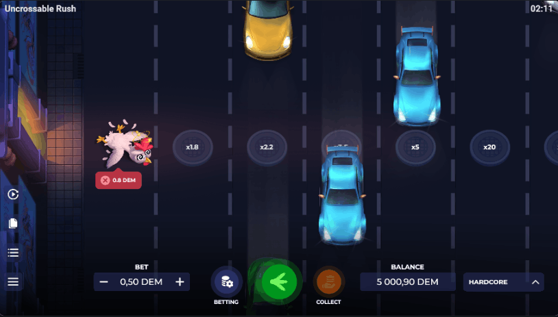 Uncrossable Rush – Avaliação Caçador de Bónus